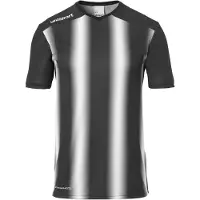Uhlsport Stripe 2.0 T-shirt met korte mouwen voor kinderen - Zwart / Wit