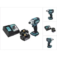 Makita DTS 141 RG accuschroevendraaier 18 V 40 Nm 1/4" borstelloos + 2x accu 6.0 Ah + lader