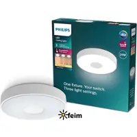 Philips Plafondlamp Coiner - Wit - 38cm - 24w
