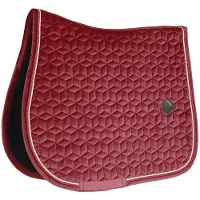 Kentucky Horsewear Horsewear - Zadeldoek velvet jumping bordeaux pony