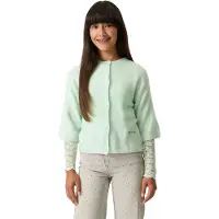 Garcia gebreid vest groen Meisjes Acryl Ronde hals Effen - maat 152/158