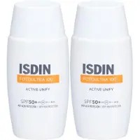 Isdin FotoUltra 100 Active Unify Fusion Fluid Spf50+ 2x50 ml Oplossing
