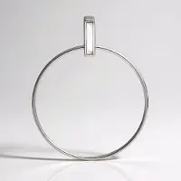 Cavill - Zilveren Hanger met Chinees Parelmoer Baguette Slijpsel - 925 Sterling Zilver - 1,54 ct. Parelmoer - Minimalistisch Elegant Design - 37x30 mm