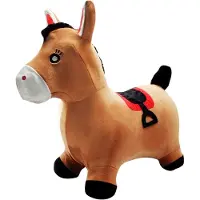 Lexibook Opblaasbare Springpony met pluche pak