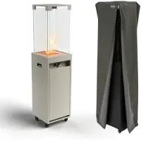 Planika Faro gas terrasverwarmer met beschermhoes - Grijs