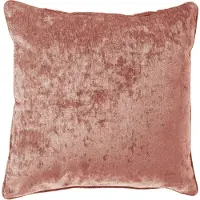 Dutch decor LEWY - kussenhoes 45x45 cm - glansvelours - Muted Clay - roze - met rits - zonder binnenkussen