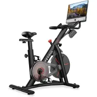 Yesoul G1M Plus Spinningfiets Hometrainer met 21,5-inch FHD-scherm, magnetische weerstand, schermspiegeling, Bluetooth, Kinomap & App