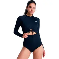 Roxy Beach Essential Dames Shorty Met Lange Mouwen En Rits Op De Rug