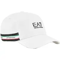 EA7 Italiaanse Spirit Cap wit (M), Casual, Sportief, Katoen, Sportkleding 7X000609_AF15502