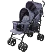Big Buy Cooking dubbele wandelwagen - 6-36 maanden voor de voorstoel (max 15 kg) en 0-36 maanden (max 15 kg) voor de achterbank