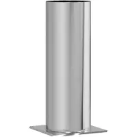 vidaXL Schoorsteen Hoofdverlenging Zilver 29 x 29 x 50 cm