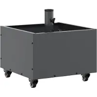 vidaXL Parasolstandaard, antraciet, 45 x 45 x 45 cm, staal