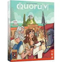 999 Games - Quorum - Bordspel - Strategisch spel - Combinatie van bord- en kaartspel - Makkelijke spelregels - vanaf 10 jaar - Gezelschapsspel