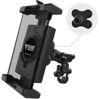 RAM Mount Quick-Grip Pro XL Trillingdempende Telefoonbevestiging met U-bout basis