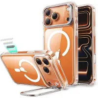 ESR Hoesje Geschikt voor iPhone 17 Pro - Classic Hybrid HaloLock Stand - Compatibel met MagSafe & Qi2 - Back Cover met Standaard - Camera Kickstand - Camera Control - Transparant