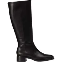 Wonders Dames Leren Laarzen Bonjour 03 Zwart (39), Leer, 1 tot 3 cm, Ritssluiting, Casual, Klassiek D-1803_5121_5792