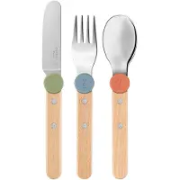 Opinel Le Petit Gourmet Bestekset – 3-delig – Multicolor – Hout/RVS