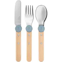 Opinel Le Petit Gourmet Bestekset – 3-delig – Blauw – Hout/RVS