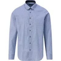 Bugatti Overhemd blauw / wit
