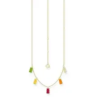 Thomas Sabo - KE2205-413-7-L45V - Ketting - 925 zilver - Dames - Goldbär veelkleurig - 40+5cm