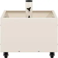 vidaXL Parasolstandaard, wit, 45 x 45 x 45 cm, staal