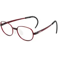 Polaroid KIDS kinderbril, model PLD D843, maat 46-16 mm, rood. Oogmaat: 46 - Brugbreedte: 16 mm