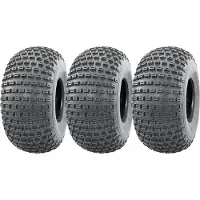 Parnells 18x9,50-8 Knobby ATV- en quadbanden voor aanhangwagens, 4-laags Wanda P322 tubeless banden (set van 3)