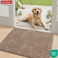 Floordirekt Schoonloopmat Nasa - Zachte & Waterabsorberende Deurmat - Bruin 80 x 120 cm - Voor Binnen & Buiten - Antislip Onderzijde - Verkrijgbaar in 5 Kleuren & 8 Maten