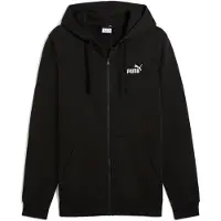 Puma Sportsweatvest 'Essentials No. 1' zwart / wit