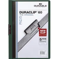 Durable DuDurable Duraclip 60, Clip File voor 1-60 Vellen A4 - Donkergroen
