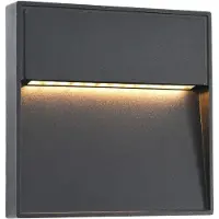 vidaXL LED-buitenwandlampen 2 st 3 W vierkant zwart