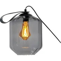 Masterlight Tafellamp Porto Carry met Jagger smoke glas