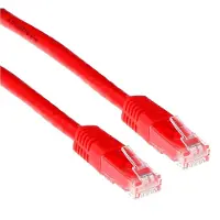 ACT CAT6 UTP LSZH (IB9501), 1 meter, 1 meter, RJ-45 connector, RJ-45 connector, rood