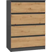 Top E Shop Topeshop M4, antraciet/artisan, dressoir