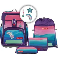 Step by step Cloud Ocean Schooltas set roze