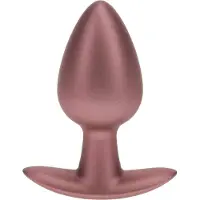 Ouch! Gladde Siliconen Buttplug 3.4 cm - Rose Goud