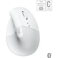 Logitech Lift pour Mac Souris Ergonomique Verticale Blanc