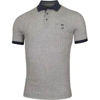 Baileys polo donkerblauw geprint korte mouw