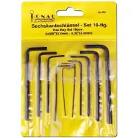 Donau Elektronik Inbus Haakse schroevendraaierset 0.028 inch, 0.035 inch, 0.05 inch, 1/16 inch, 5/64 inch, 3/32 inch, 7