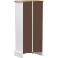 vidaXL Boekenkast 46 x 29 x 100 cm Massief grenenhout Wit