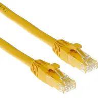 Intronics IS8801, 1 meter, Cat6, U/UTP (Twisted Pair), RJ-45 connector, RJ-45 connector, geel