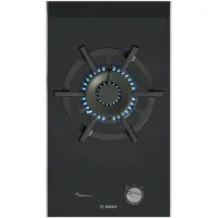 Bosch Serie 8 PRA3A6I10, geïntegreerd gasfornuis, zwart, 30 cm, 1 zone