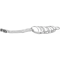 Bosal Geluiddemper achter 282-215