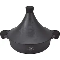 ROYAL SWISS – Tajine Ø 32 cm - Aluminium – geschikt voor inductie – Zwart