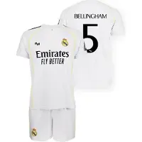 Real Madrid 25/26 Bellingham Home Short Sleeve Set Wit 12 Years Jongen