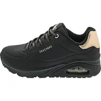 SKECHERS Sneakers laag 'Uno' goud / zwart