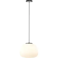 Brilliant Hanglamp Kaizen zwart met wit Ø 35cm