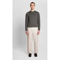 Lyle & Scott Tonal Superfine Crew Neck Jumper Iron Gate Size: XS | Sweaters Outlet | Heren | Grijs