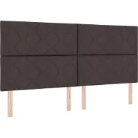 vidaXL LED Hoofdbord Lichtgrijs 200 cm Stof