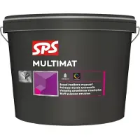 SPS Multimat | Matte Muurverf en Plafondverf 4 LTR - Donkere kleur|1